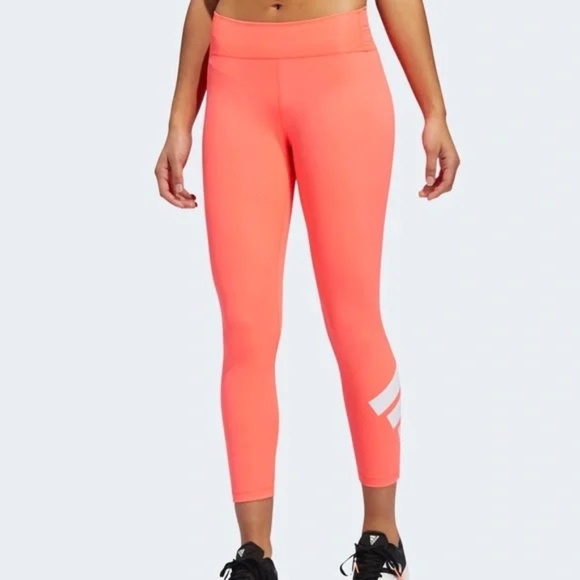 Adidas Aeroready Neon Capri Leggings - Picture 4 of 9